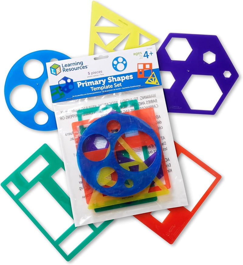 Learning Resources Primary Shapes Template Set - Image 1